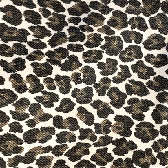 CURRENT/ELLIOTT Super Highwaist Stiletto Crop Leopard Print w/Slit Step Hem 27 - Picture 6 of 14